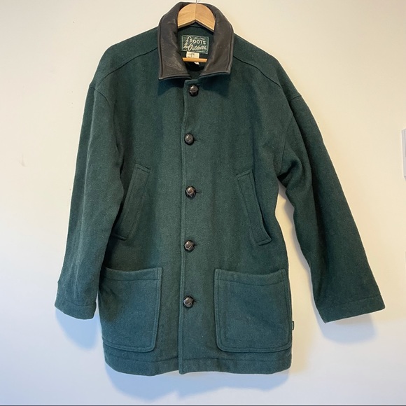 Vintage 90s Wool Roots Jacket Shacket - Picture 1 of 10